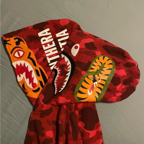 BAPE Tiger shark full zip hoodie - Picture 4 of 6